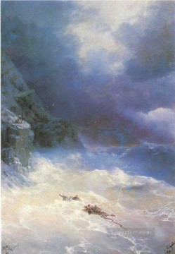 Marina Lienzo - Ivan Aivazovsky sobre la tormenta Marina
